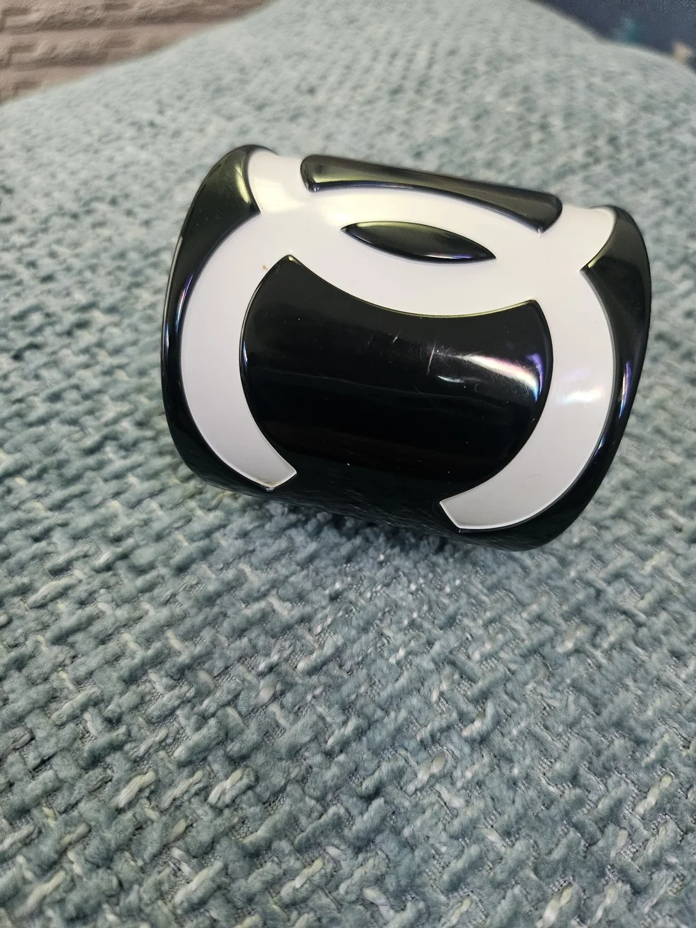 ✨ RARE FIND: Vintage 2001 Chanel Black & White Resin CC Cuff ✨